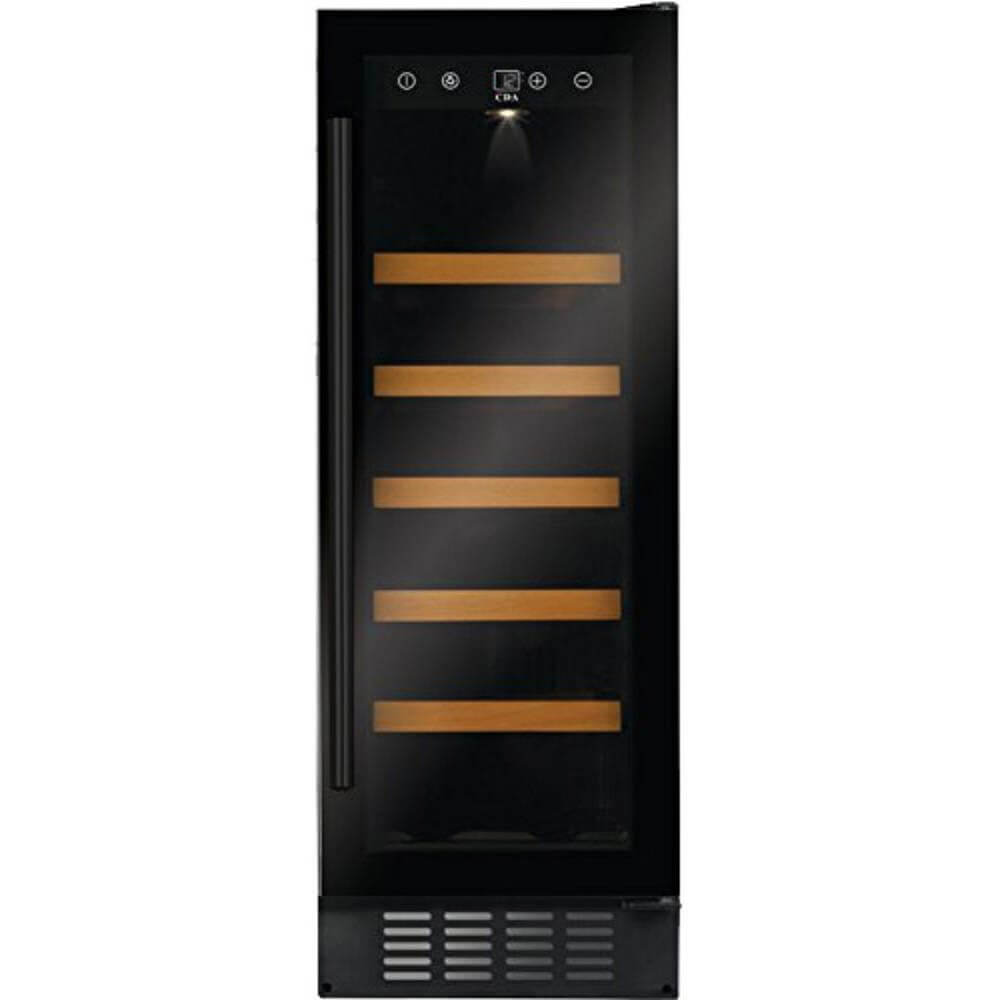 CDA FWC304BL 300mm Under Counter Wine Cooler, Black, 20 Bottle