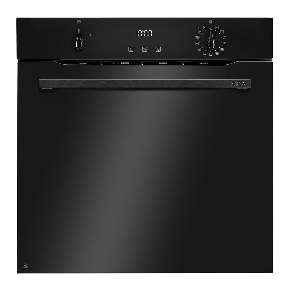 CDA SL500BL/1 Thirteen Function Pyrolytic Oven, LED Clock & Timer, Black